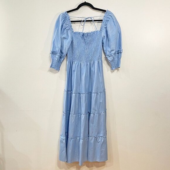 New Hill House Nesli Glitter Nap Dress Blue Medium - Picture 2 of 8